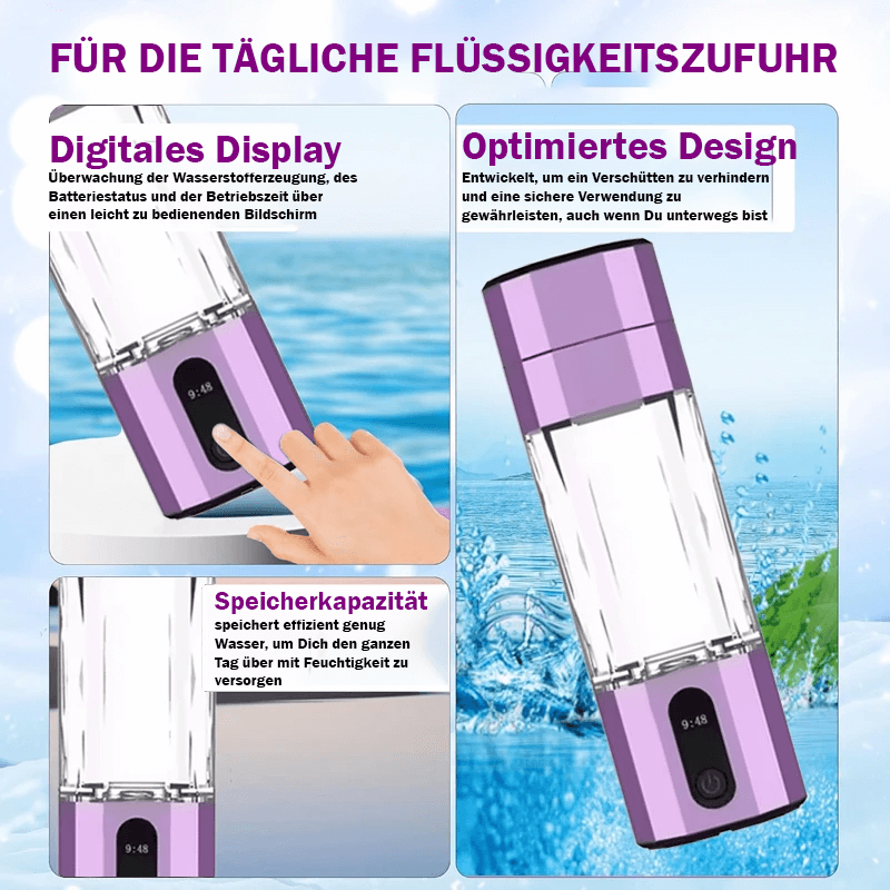 Hydroviva V2- die neuartige Wasserstoffwasserflasche in Premiumqualität