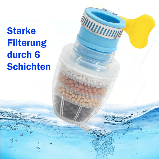 Aquapure- der nützliche Haushaltswasserfilter (bestehend aus sechs Schichten)