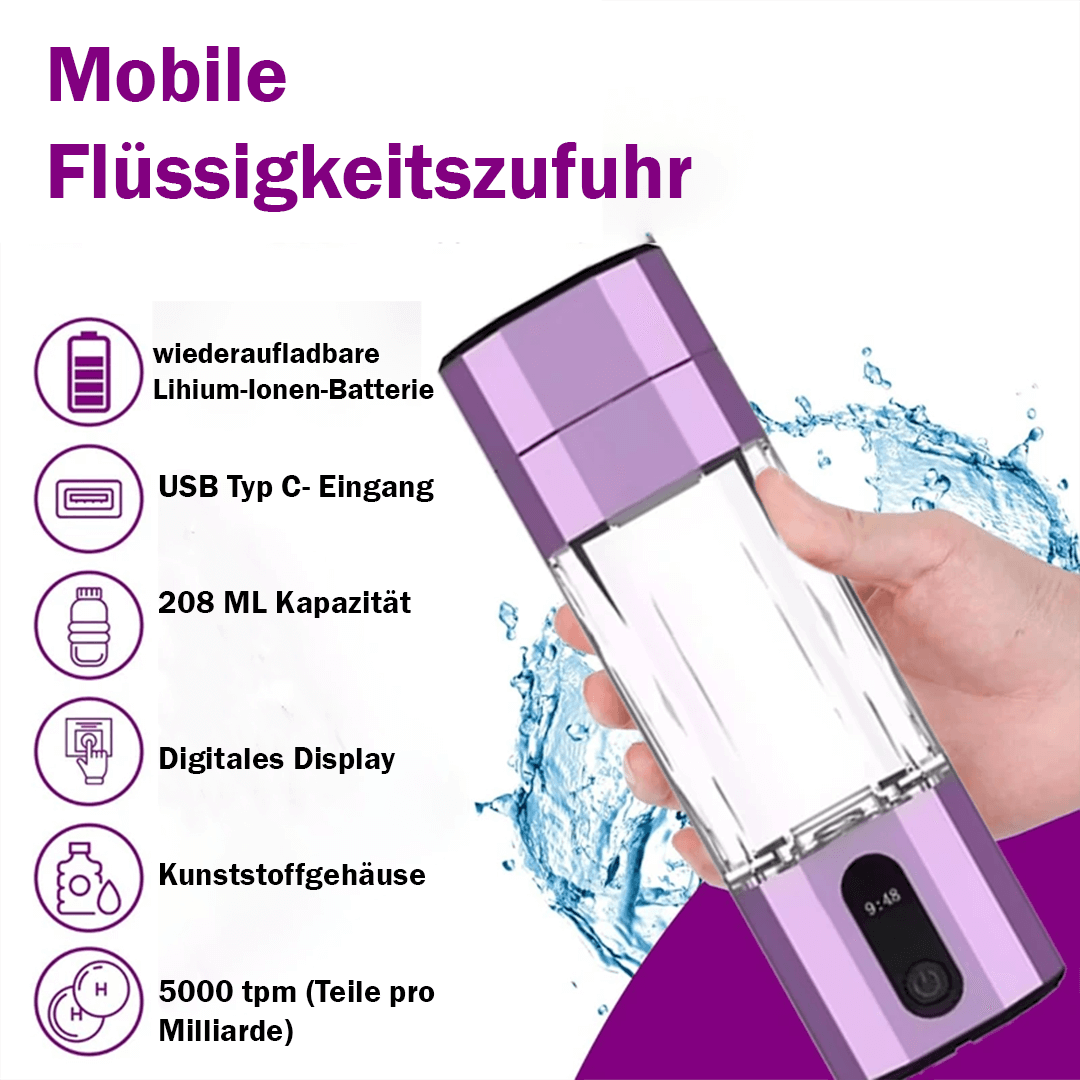 Hydroviva V2- die neuartige Wasserstoffwasserflasche in Premiumqualität