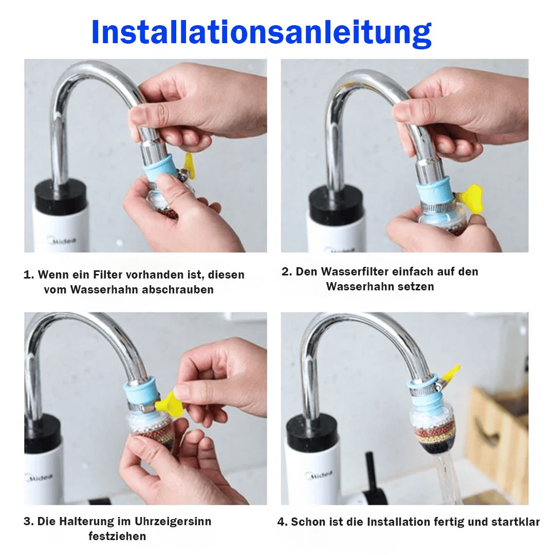 Aquapure- der nützliche Haushaltswasserfilter (bestehend aus sechs Schichten)