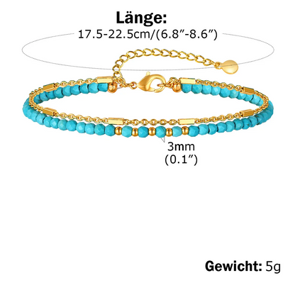 Einzigartiges, türkises Armband für Frauen