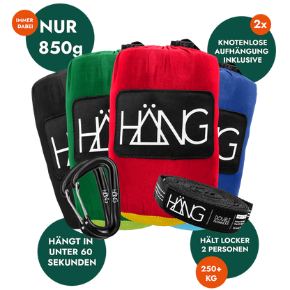 HÄNG Hängematte + Aufhängung