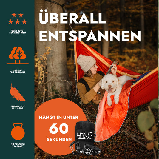 HÄNG Hängematte + Aufhängung